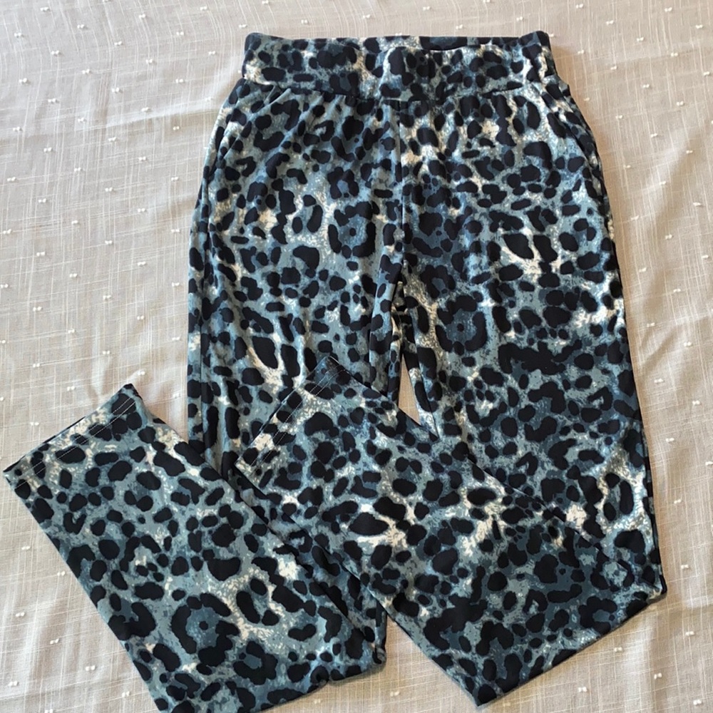 Blue Cheetah Print Shein Pants